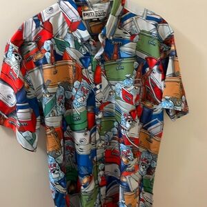 Gently used Shiti Men’s button down party shirt